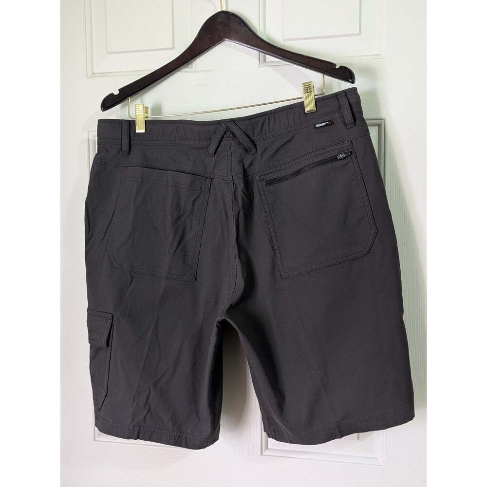 Gerry Cargo Hiking Shorts Mens 36 Dark Gray Nylon Blend Belted Pockets Quick Dry - Picture 6 of 12